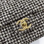 将图片加载到图库查看器，Chanel Shoulder Bag Houndstooth Tweed
