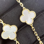 Load image into Gallery viewer, Van Cleef And Arpels VCA Vintage Alhambra 10 Motifs White Mother of Pearl Yellow Gold
