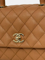 Charger l'image dans la galerie, Chanel Coco Handle Mini 21P Caramel Caviar Gold-tone Hardware
