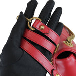 将图片加载到图库查看器，GUCCI GG Marmont Small Calfskin Matelasse Red GHW
