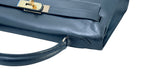 Load image into Gallery viewer, Hermes Kelly32 Sellier Vintage Black Box 24kt Plated-Gold Hardware
