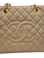 Load image into Gallery viewer, Chanel Grand Shopper Tote GST Dark Beige Caviar Gold-tone Hardware
