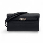 将图片加载到图库查看器，Hermes Kelly To Go Black Epsom Leather Palladium Hardware
