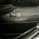 Load image into Gallery viewer, Chanel Python Crystal Beaded Minaudière Evening Clutch
