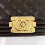 Load image into Gallery viewer, Chanel Leboy New Medium Black Diamond Quilted Lambskin Gold Hardware
