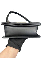 Load image into Gallery viewer, Chanel Leboy Small Quilted Black Caviar / Grained Calfskin, Ruthenium Hardware
