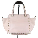 Charger l&#39;image dans la galerie, VALENTINO Rockstud Tote Small Vitello Beige Pink LGHW
