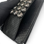 Load image into Gallery viewer, Chanel Python Crystal Beaded Minaudière Evening Clutch
