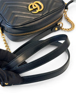 Load image into Gallery viewer, Gucci GG Marmont Camera Bag Mini - Black Calfskin Gold-tone Hardware
