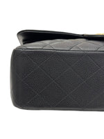 将图片加载到图库查看器，Chanel Timeless Classic Jumbo Black Caviar Gold-tone Hardware
