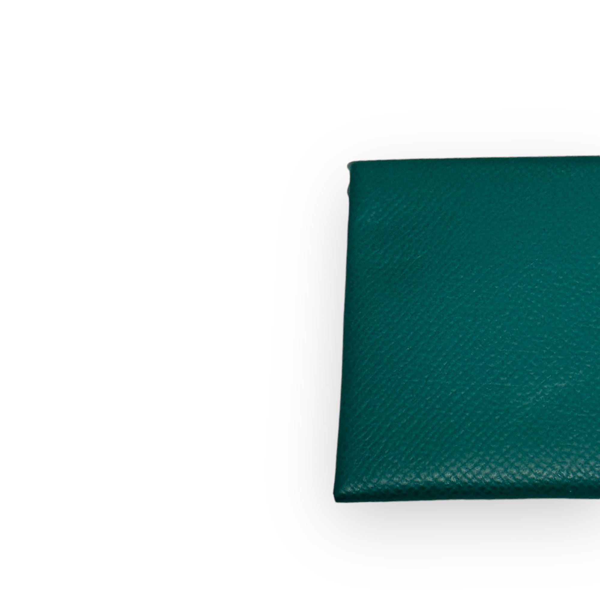 Hermes Bastia Coin Purse Malachite Epsom, Palladium-plated Hardware