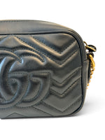 Load image into Gallery viewer, Gucci GG Marmont Camera Bag Mini - Black Calfskin Gold-tone Hardware
