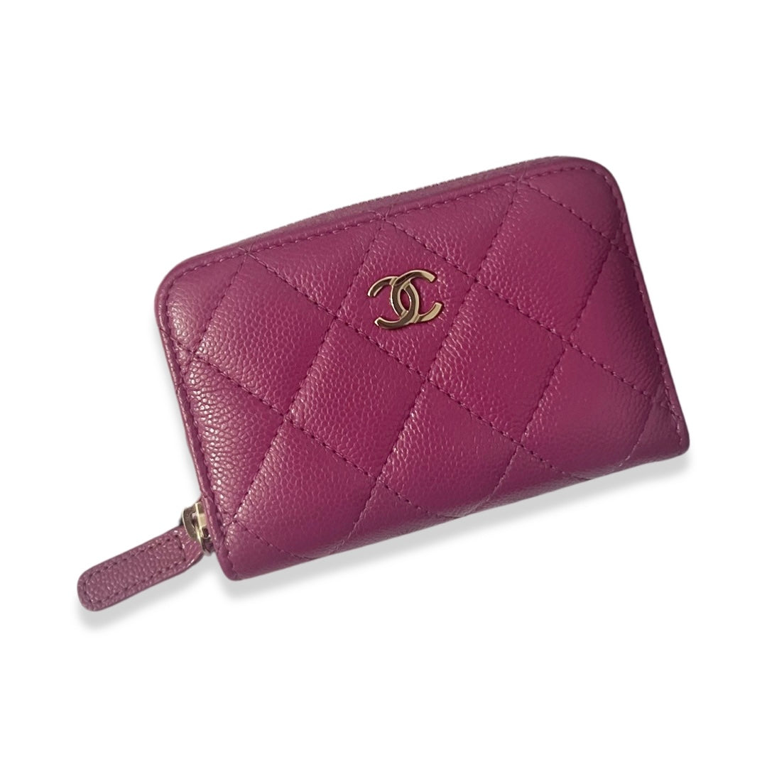 Chanel Card Wallet with Monalisa Pocket and Zippered compartment