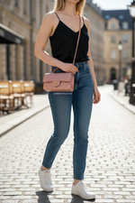 将图片加载到图库查看器，Chanel Mini Top Handle Iridescent Pink Lambskin Gold-tone Hardware
