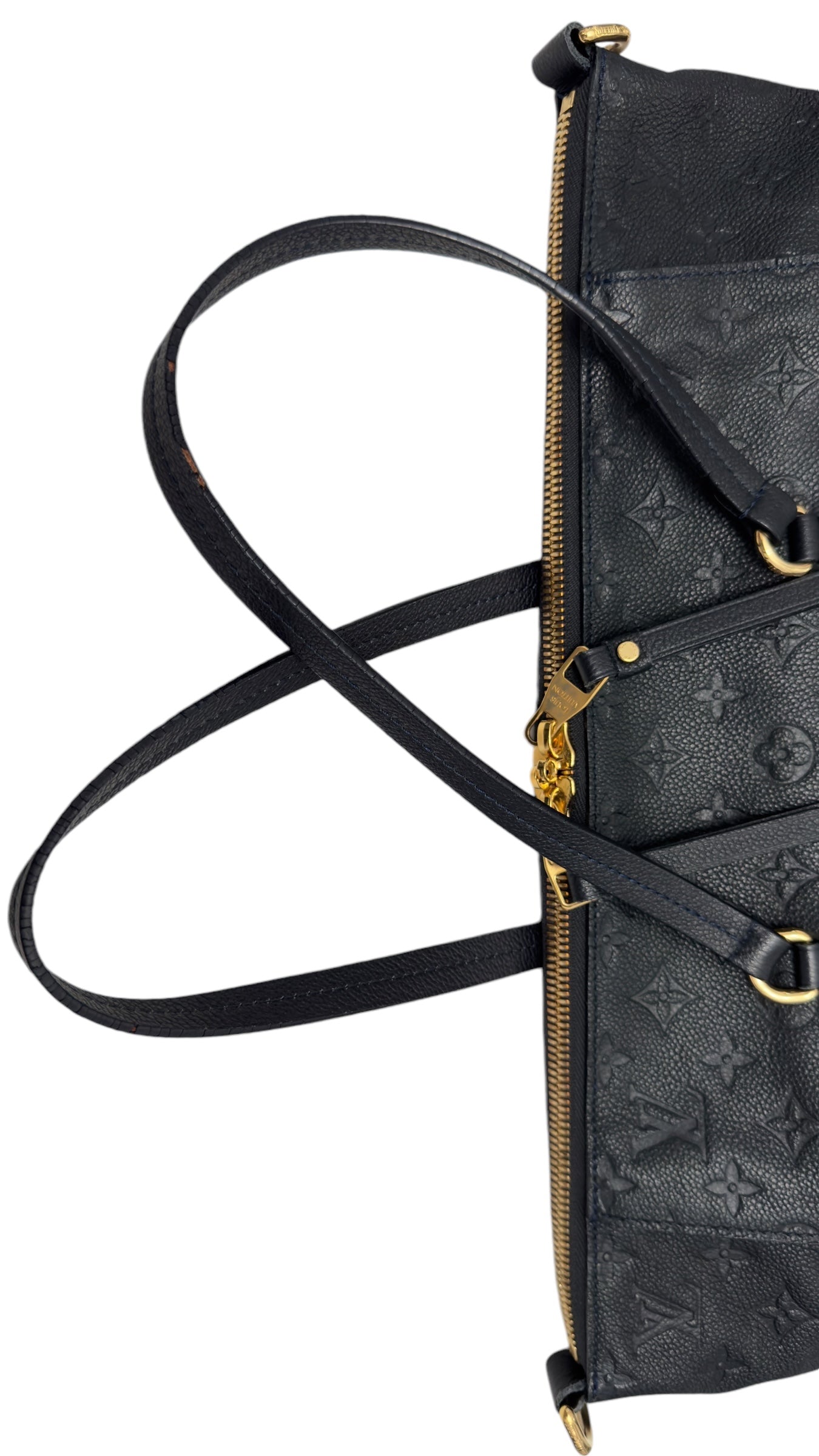 Louis Vuitton Lumineuse PM Navy Empreinte Gold-tone Hardware