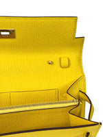 将图片加载到图库查看器，Hermes Kelly To Go Chevre 24kt Gold-plated Hardware
