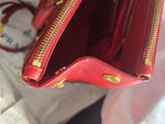 Charger l&#39;image dans la galerie, Prada Red Saffiano Lux Leather Medium Galleria Double Zip Tote Gold-Tone Hardware
