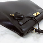 将图片加载到图库查看器，Hermes Kelly 32 Sellier Vintage Box Leather
