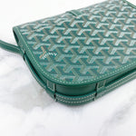 将图片加载到图库查看器，Goyard Belvedere PM Green Goyardine Canvass Palladium Hardware
