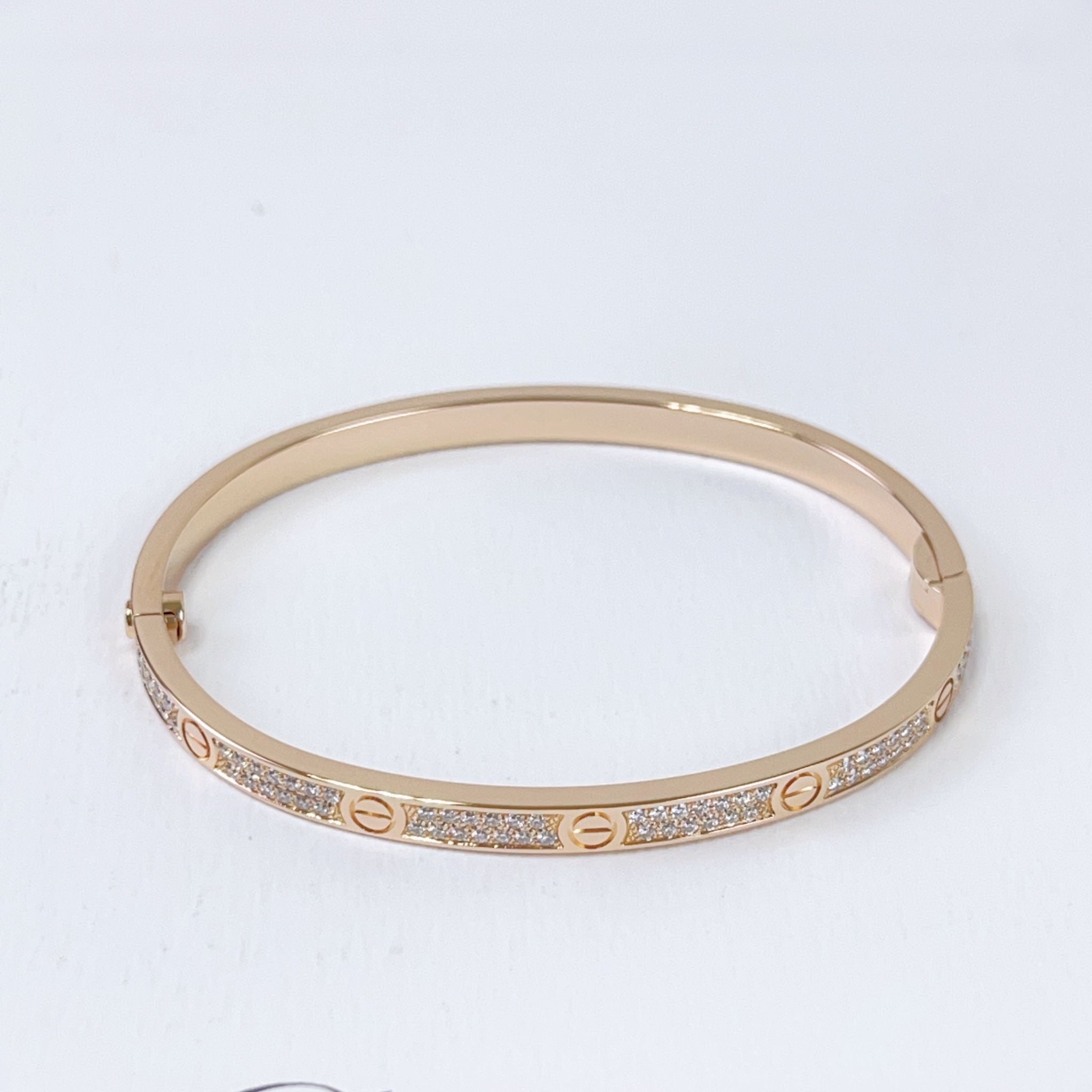 Cartier Love Bracelet Diamond Pavé, Rose Gold