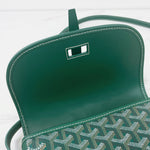 Load image into Gallery viewer, Goyard Belvedere PM Green Goyardine Canvass Palladium Hardware
