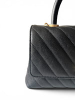 Load image into Gallery viewer, Chanel Coco Handle Mini, Black Caviar Leather Gold-tone Hardware
