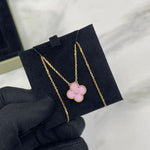 Load image into Gallery viewer, Van Cleef and Arpels VCA Holiday Pendant, Vintage Alhambra Pink Sevres
