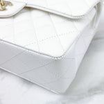 Load image into Gallery viewer, Chanel Timeless Classic Small White Caviar Gold-tone Hardware
