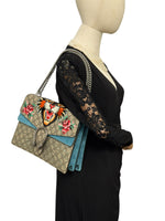 Load image into Gallery viewer, Gucci Dionysus GG Supreme Tiger - Large Crystal Embellished, Silver-tone Hardware
