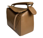 将图片加载到图库查看器，Loewe Puzzle Bag Satin Calfskin Small with Strap
