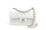 Load image into Gallery viewer, Chanel Timeless Classic Small White Caviar Gold-tone Hardware
