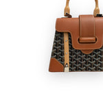 Charger l&#39;image dans la galerie, Goyard Saigon PM Tan/Black Gold-Tone Hardware
