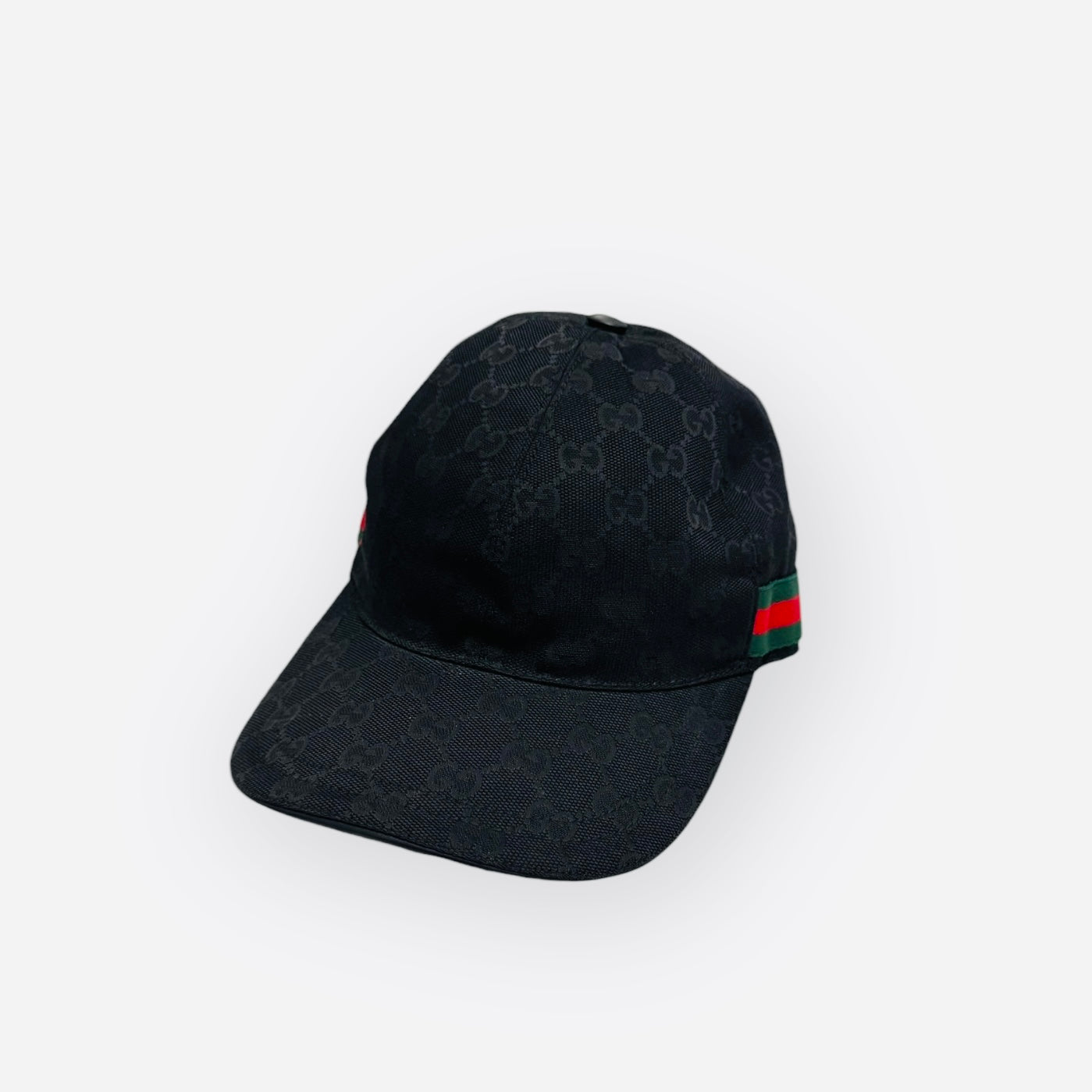 Gucci Web Casquette Base Ball Hat, Black