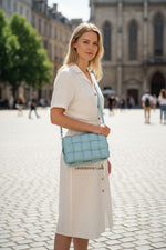 Load image into Gallery viewer, Bottega Veneta Padded Casette Sky Blue Supple Lambskin, Silver-tone Hardware
