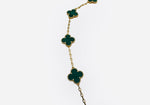 Load image into Gallery viewer, Van Cleef and Arpels Vintage Alhambra 5 Motifs Bracelet, Malachite, 18kt Yellow Gold- VCA
