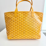 将图片加载到图库查看器，Goyard Artois PM Tote Yellow Goyardine Canvass

