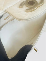 将图片加载到图库查看器，Chanel Timeless Classic Small - Ivory Caviar Gold-tone Hardware
