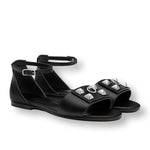 将图片加载到图库查看器，Hermes Collier de Chien Desiree Sandals CDC
