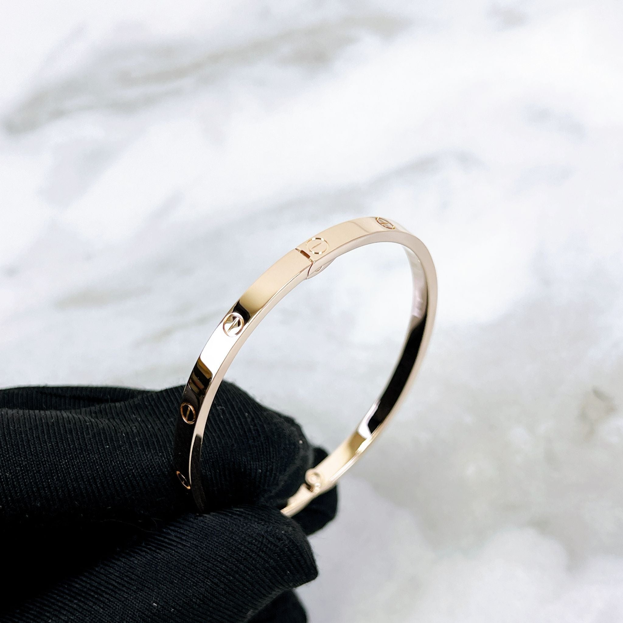 Cartier Love Bracelet, Small Model Rose Gold Size 16