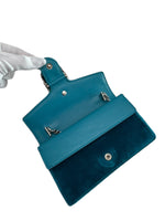 Load image into Gallery viewer, Gucci Dionysus Super Mini Peacock Velvet Crystal Embellished and Silver-tone Hardware
