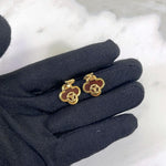 将图片加载到图库查看器，Van Cleef and Arpels Vintage Alhambra 1 Motif Earrings - Vca
