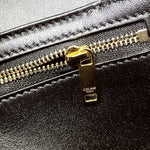 将图片加载到图库查看器，Celine Triomphe Classique Black Gold-tone Hardware
