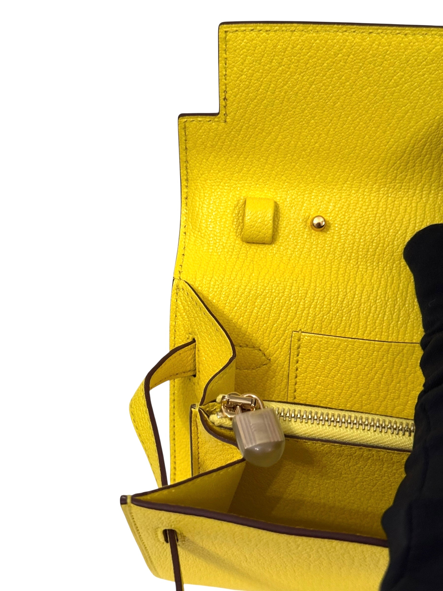 Hermes Kelly To Go Chevre 24kt Gold-plated Hardware