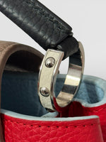 Load image into Gallery viewer, Louis Vuitton LV Capucine BB - Red, Blue, Taupe, Silver-tone Hardware
