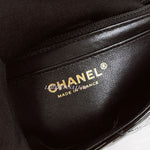 将图片加载到图库查看器，Chanel Classic Mini Black Patent Gold-tone Hardware
