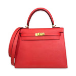 将图片加载到图库查看器，Hermes Kelly 25 Sellier Epsom Leather 24kt Gold Plated  Hardware
