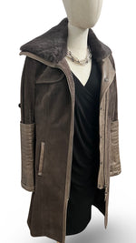 Load image into Gallery viewer, Rudsak Leather and Fur Coat
