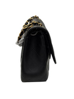 将图片加载到图库查看器，Chanel Timeless Classic Jumbo Black Caviar Gold-tone Hardware
