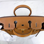 Load image into Gallery viewer, Hermes Birkin 35 Retourne Gold Togo 24kt Plated Gold Hardware
