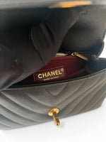 Load image into Gallery viewer, Chanel Coco Handle Mini, Black Caviar Leather Gold-tone Hardware
